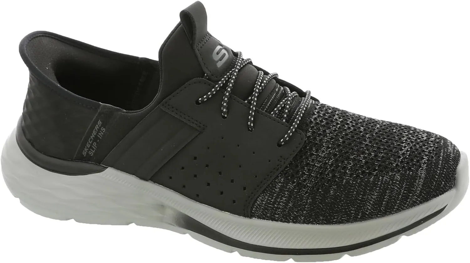 Skechers Men's Garner-Newick 210803 Low Profile Bungee Lace Slip-Ins