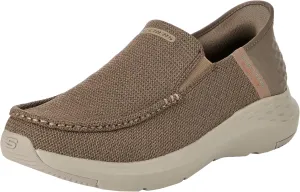 Skechers Men's Parson-Ralven 204804 Moc Toe Slip-Ins, Taupe, 8.5 Wide