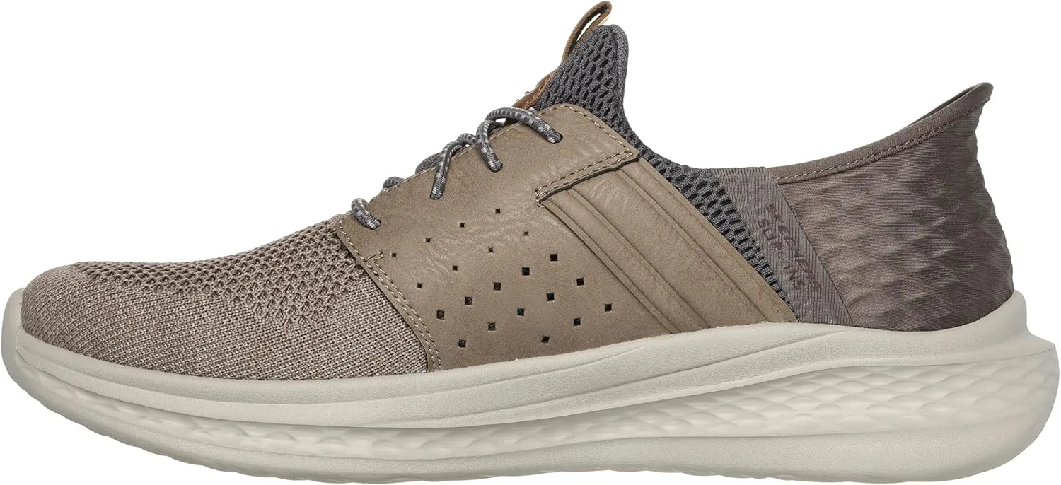 Skechers USA Men's Slade-Ocon 210811 Knitted Bungee Lace Slip-Ins