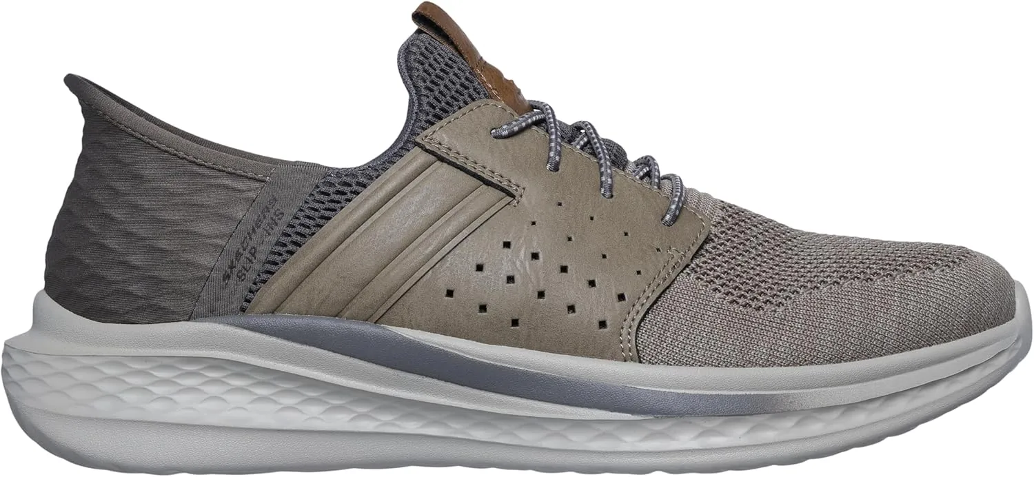 Skechers USA Men's Slade-Ocon 210811 Knitted Bungee Lace Slip-Ins