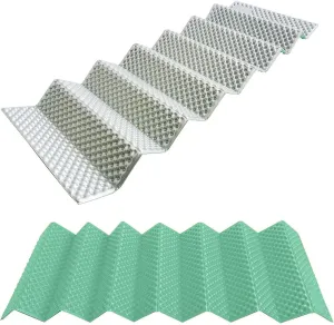 Sleeping Mat Outdoor Aluminum Film Ultralight Soft Moisture-Proof Mat Sleeping Pad Foldable Sleeping Bed for Camping Tent Mat (Green)
