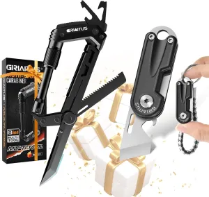 Small Pocket EDC Knife & Carabiner Multitool