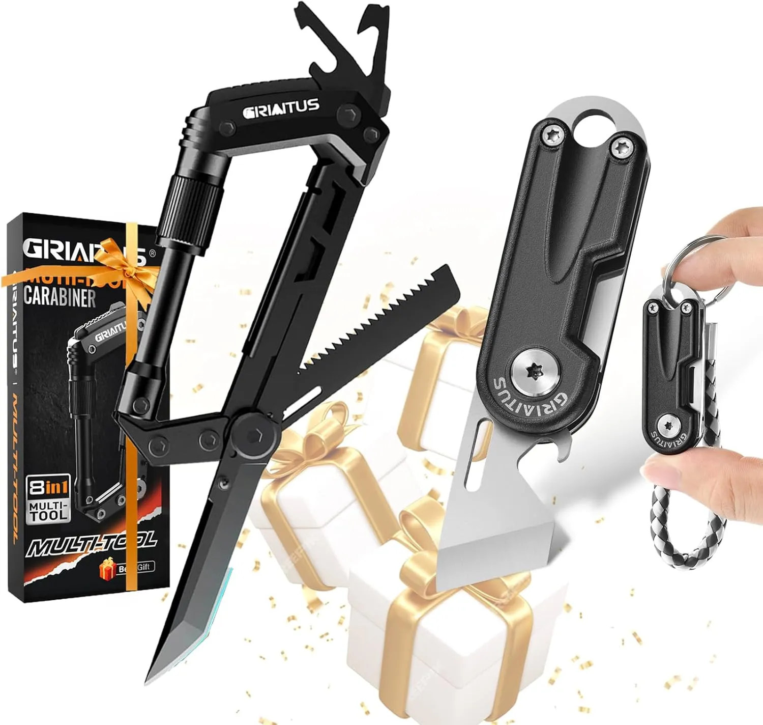 Small Pocket EDC Knife & Carabiner Multitool