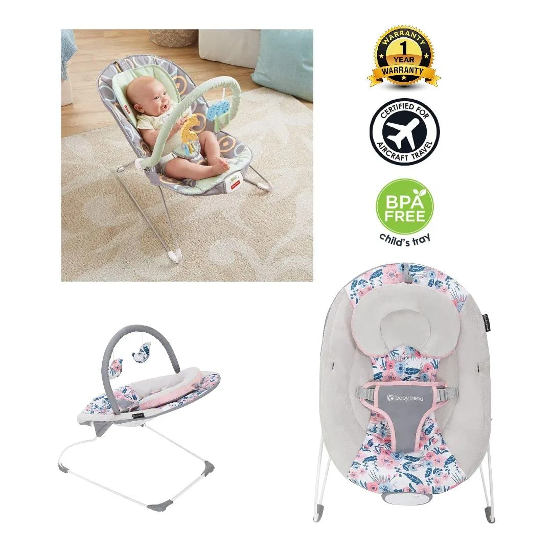Smart Steps Trend EZ Bouncer, Bluebell