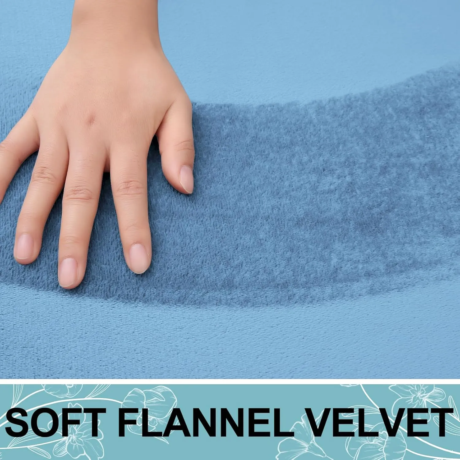 Smiry Memory Foam Bath Mat 30x20, Extra Soft and Absorbent Bathroom Mats, Non Slip Washable Carpet for Floor, Shower and Tub, Blue