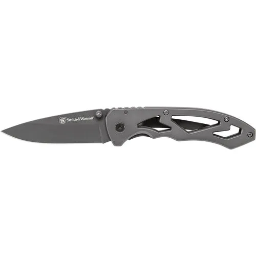 Smith and Wesson Skeletonized Drop Point Folder