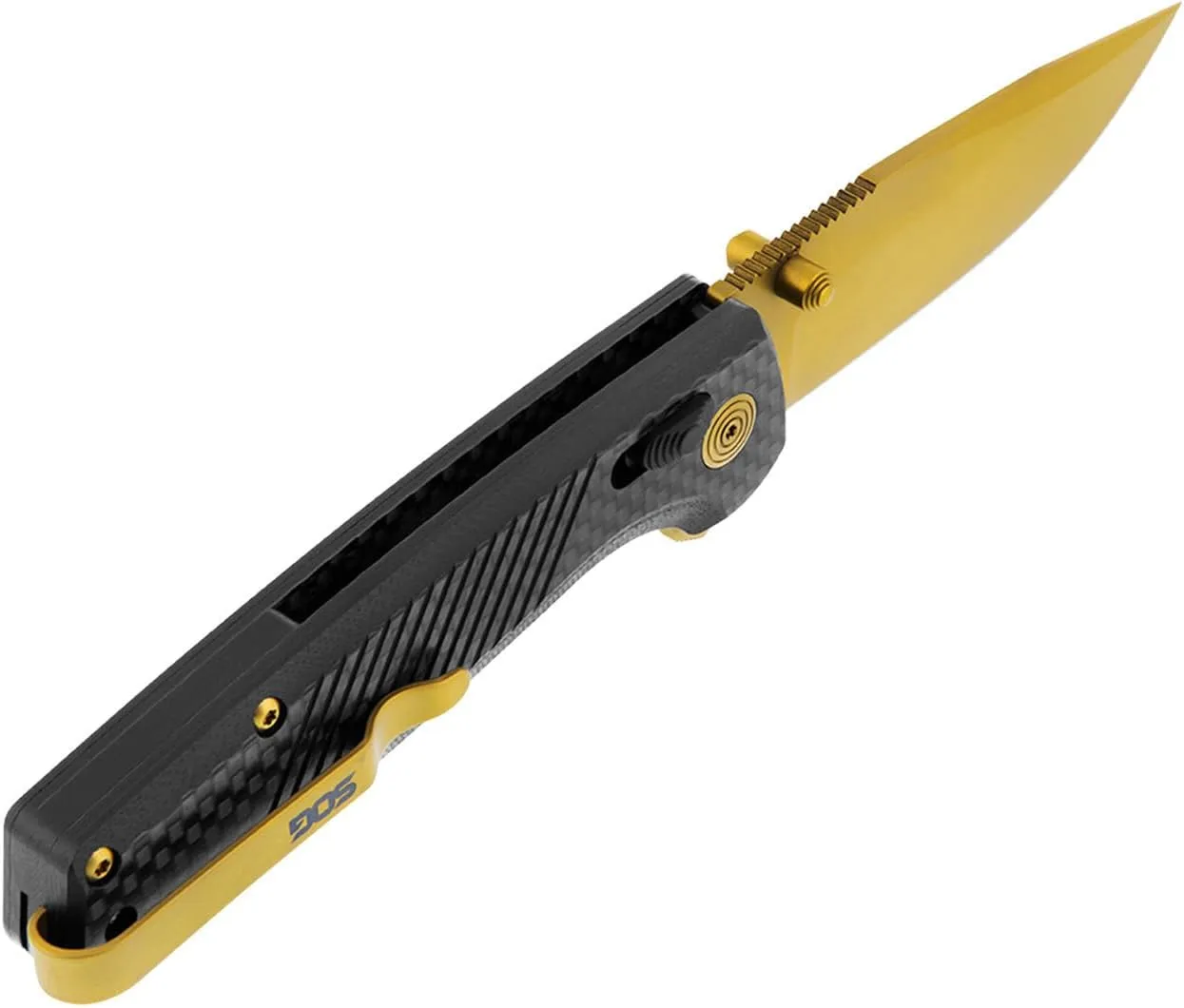 SOG Terminus XR LTE Lightweight Everyday Carry Folding Knives with Pocket Clip| Cryo CPM S35VN Steel | XR Locking Mechanism