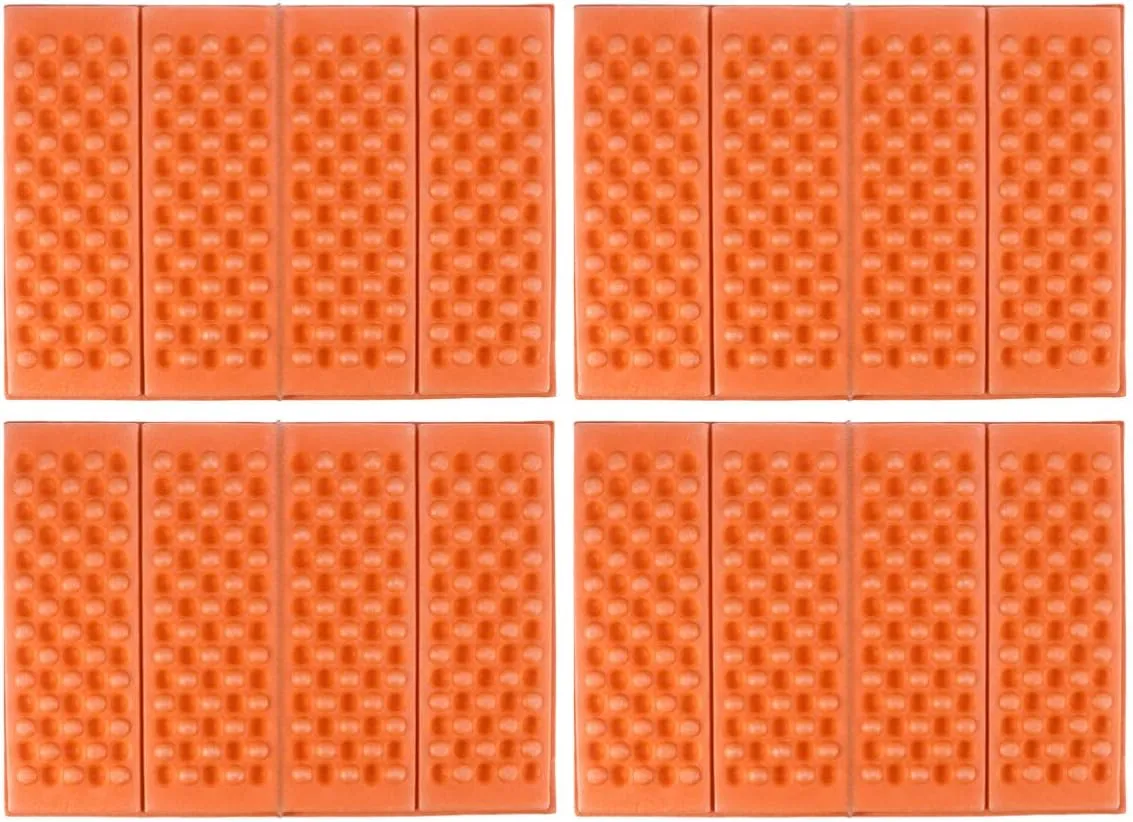 Sosoport 4pcs Waterproof Camping Seat Pads Lightweight Xpe Material Folding Mats for Backpacking Portable Picnic Pad