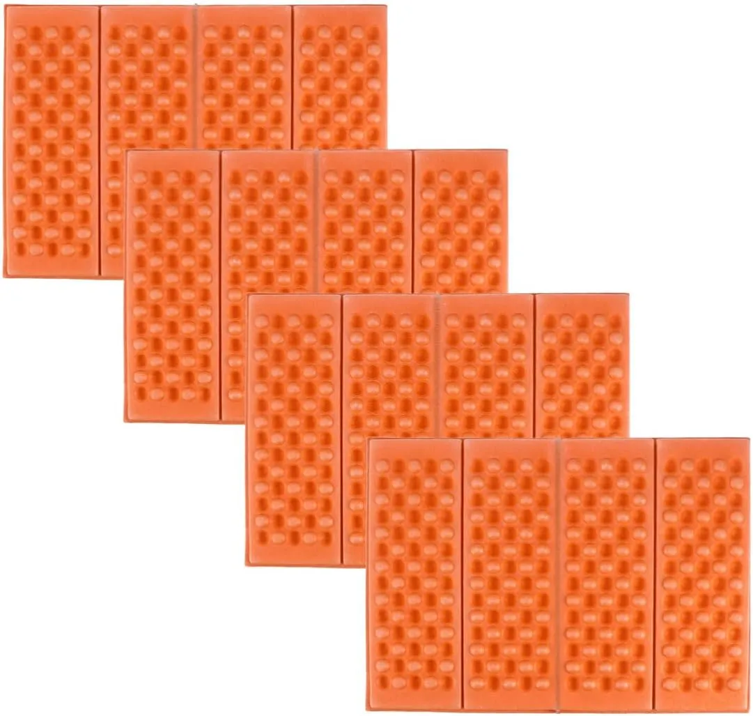 Sosoport 4pcs Waterproof Camping Seat Pads Lightweight Xpe Material Folding Mats for Backpacking Portable Picnic Pad