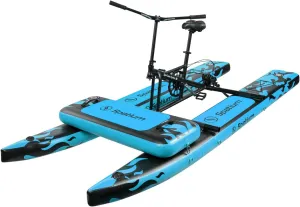 Spatium Sup Water Bike 2.0 Inflatable Pedal Boat Kayak Water Bicycles for Lake Fishing Pedal Boat More Stable and Easy to Drive on Water