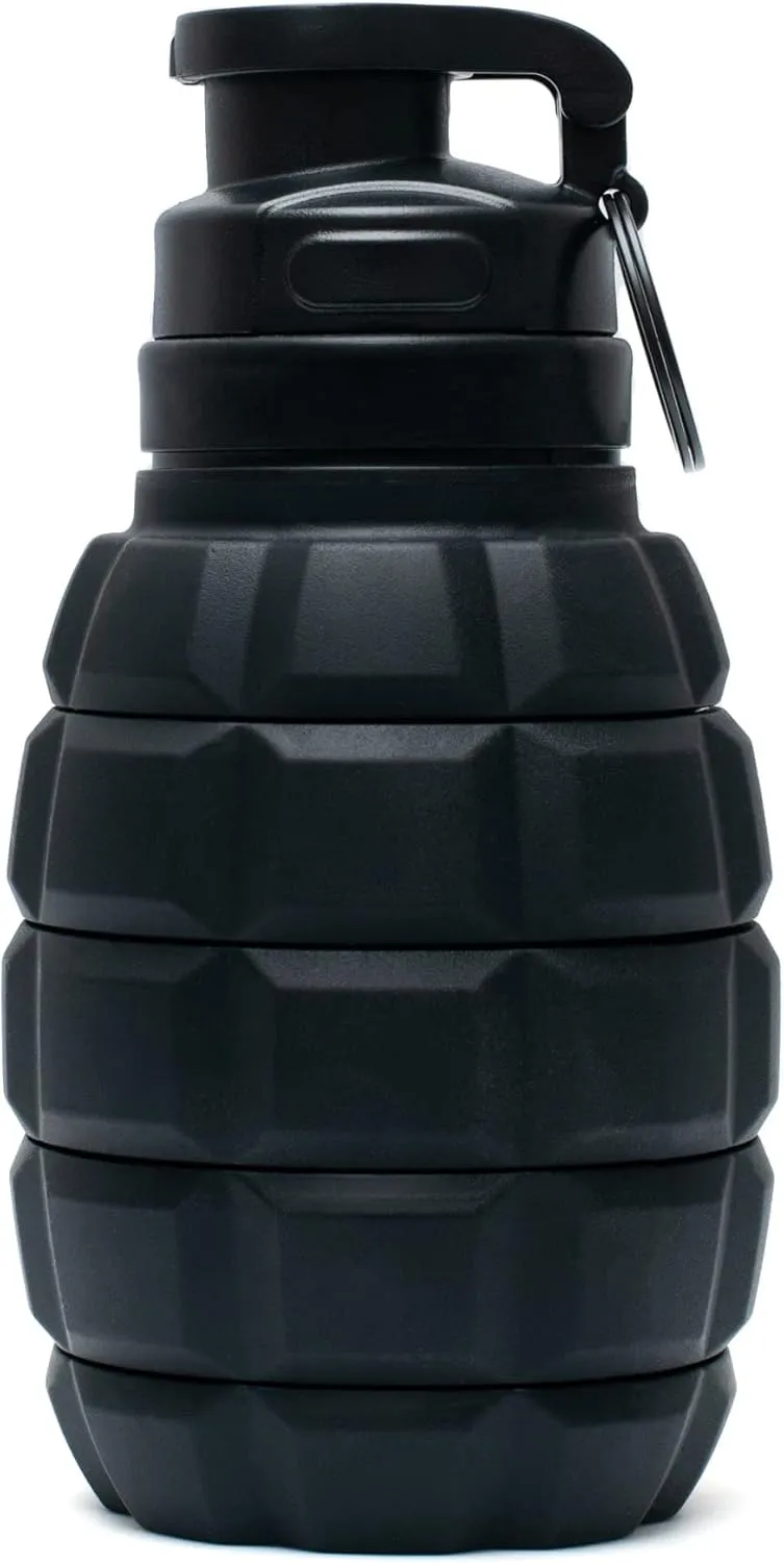 Spit Cup Spittoon for Chewing, Portable Reusable Spit Dipping Cup with Lid, Collapsible Spill Resistant Leak Proof Silicone Body Travel Spitter
