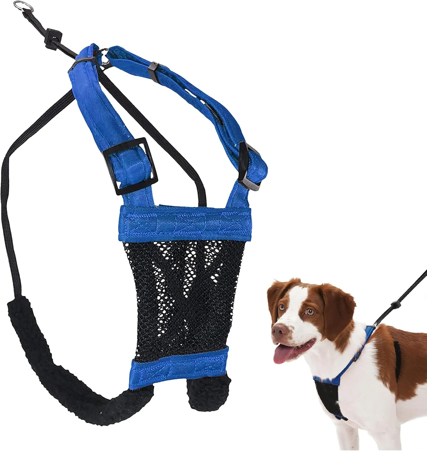 Sporn Mesh Non Pull Dog Harness Medium Blue, Perfect for Training-Stops Dogs from Pulling and Choking on Walks for Small, Medium and Large Dogs, Puppy Harness, No Pull Harness, No Choke Harness