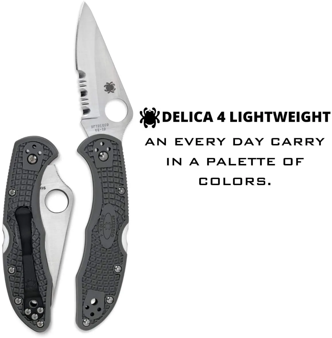 Spyderco Delica 4 FRN Foliage Green 2.9" VG-10 Folding Pocket Knife (C11PSFG)