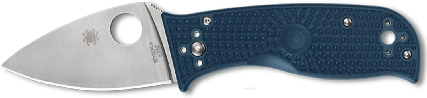 Spyderco Knives Lil Temperance 3 C69PBL3K390 Blue FRN and K390 Steel Pocket Knife