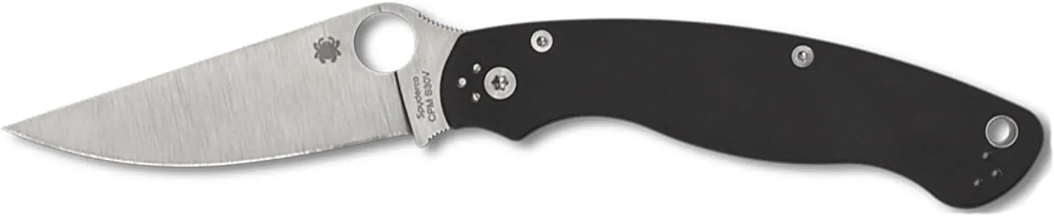 Spyderco Knives Military 2 Lockback C36GP2 S30V Stainless Black G10 Pocket Knife