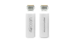 Stainless Steel Reusable Bottle 4ocean in White