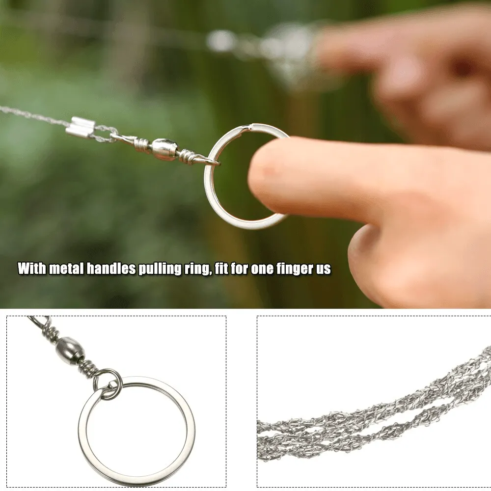 Stainless Steel Wire Saw - Camping Survival Tool
