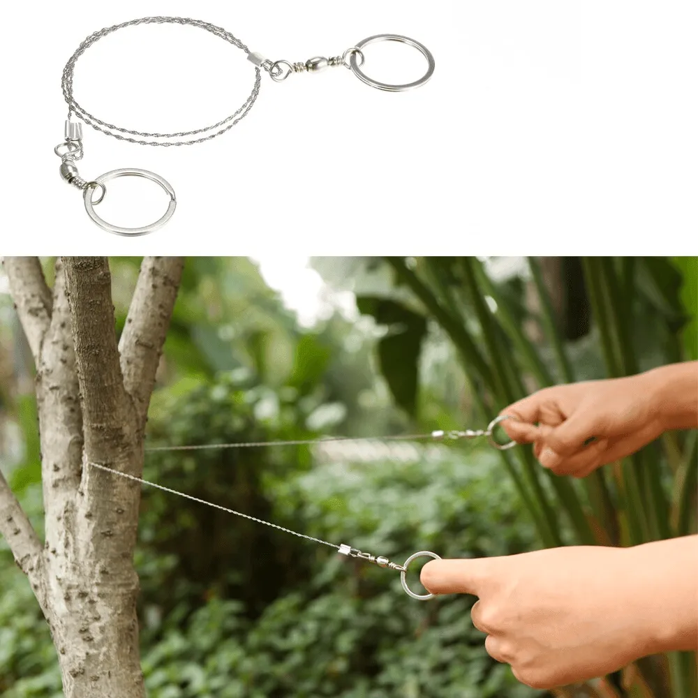 Stainless Steel Wire Saw - Camping Survival Tool