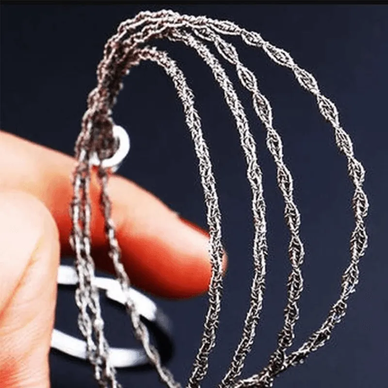 Stainless Steel Wire Saw - Camping Survival Tool