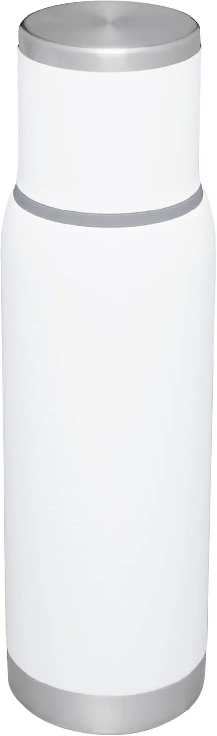 Stanley Adventure-To-Go Vacuum Bottle 1.1 qt | Wide Mouth with Leakproof Cup Lid | Keep Drinks Hot or Cold | Packable for Travel | Insulated Stainless Steel Thermos | BPA-Free | Polar
