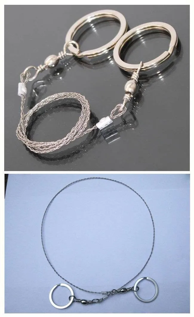 Steel Wire Saw Scroll Saw Hiking Hunting Camping Emergency Survival Tool Kit