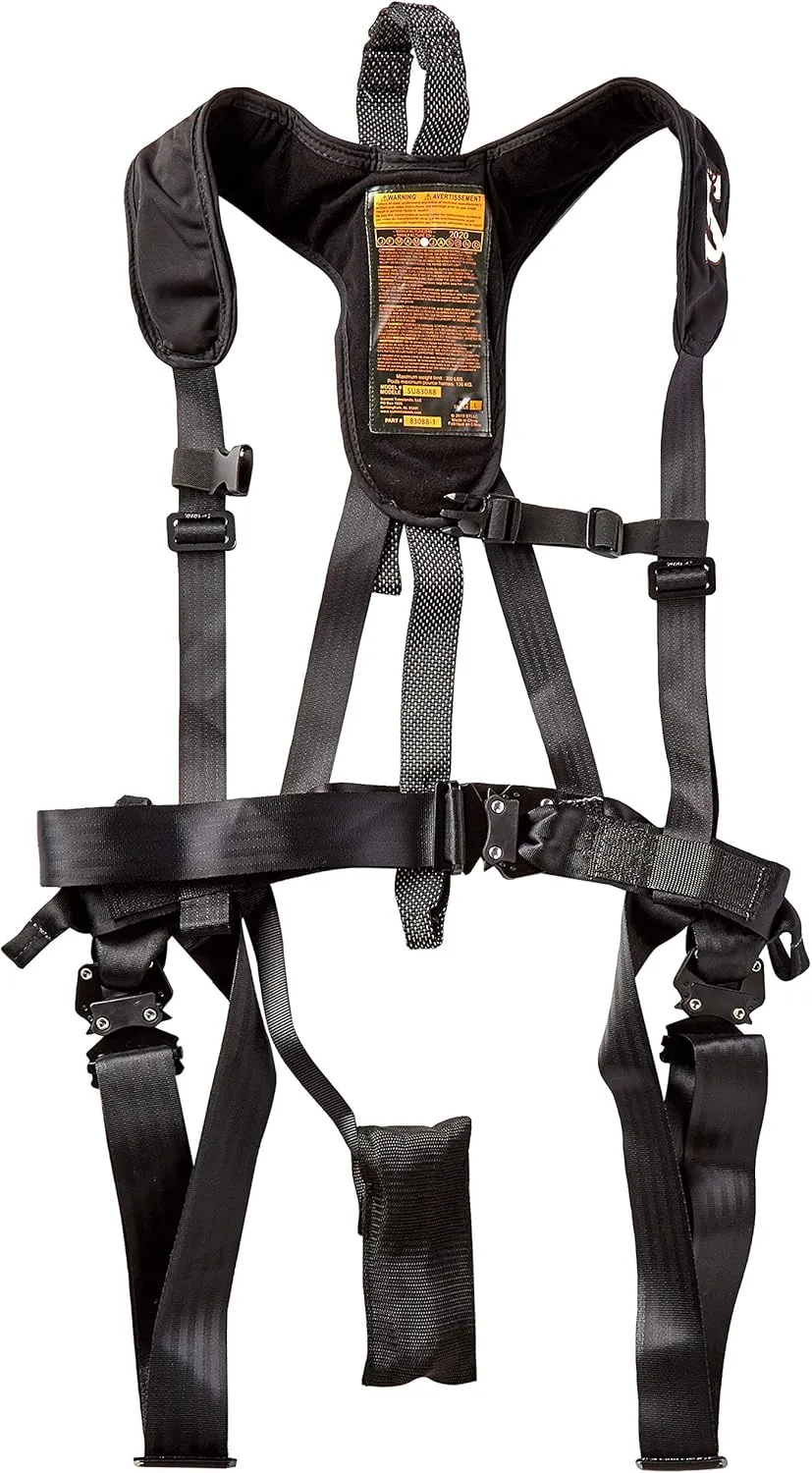 Summit Treestands Men's Sport Safety Harness, Large, Black