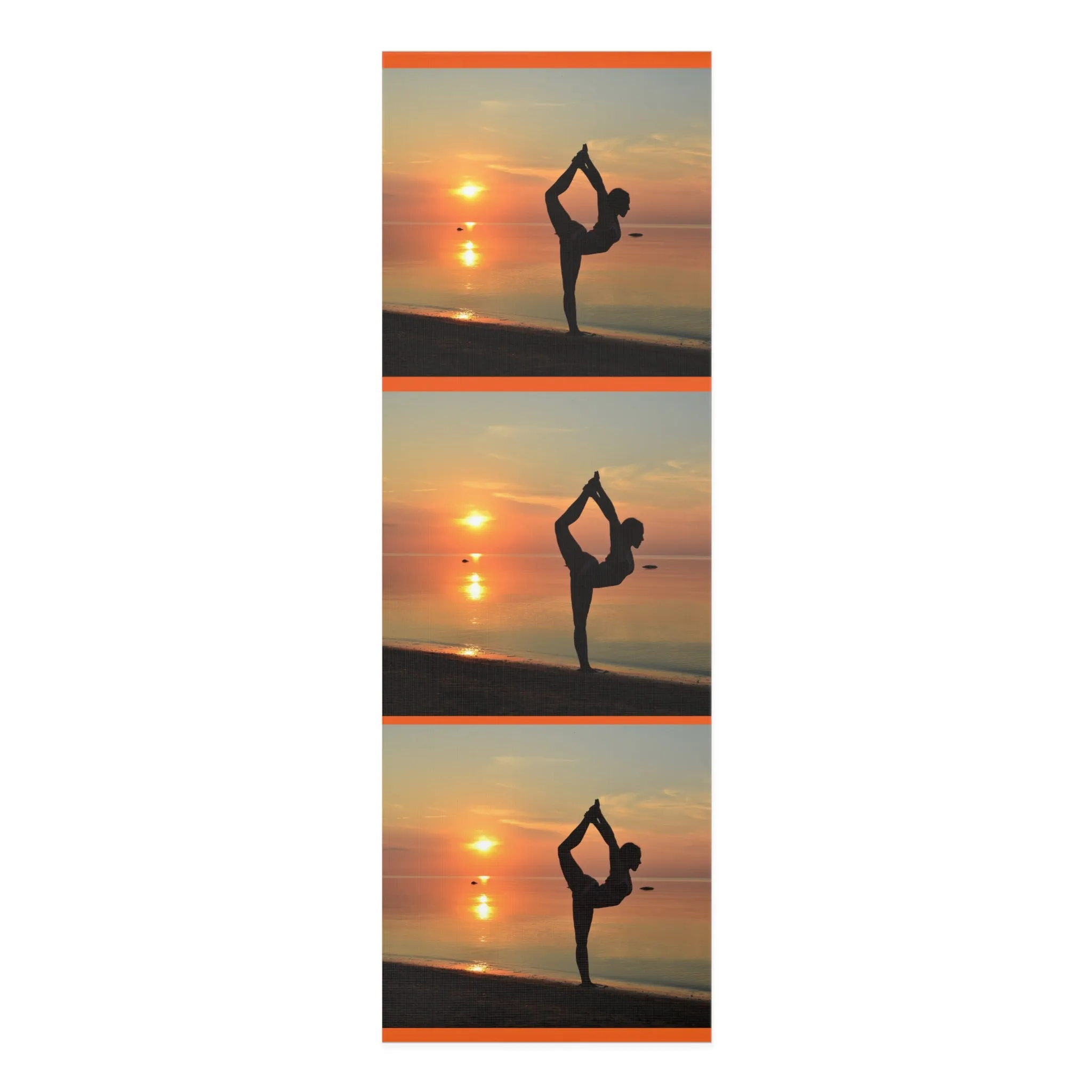Sunset Serenity Foam Yoga Mat - Ideal for Yoga Enthusiasts and Meditation