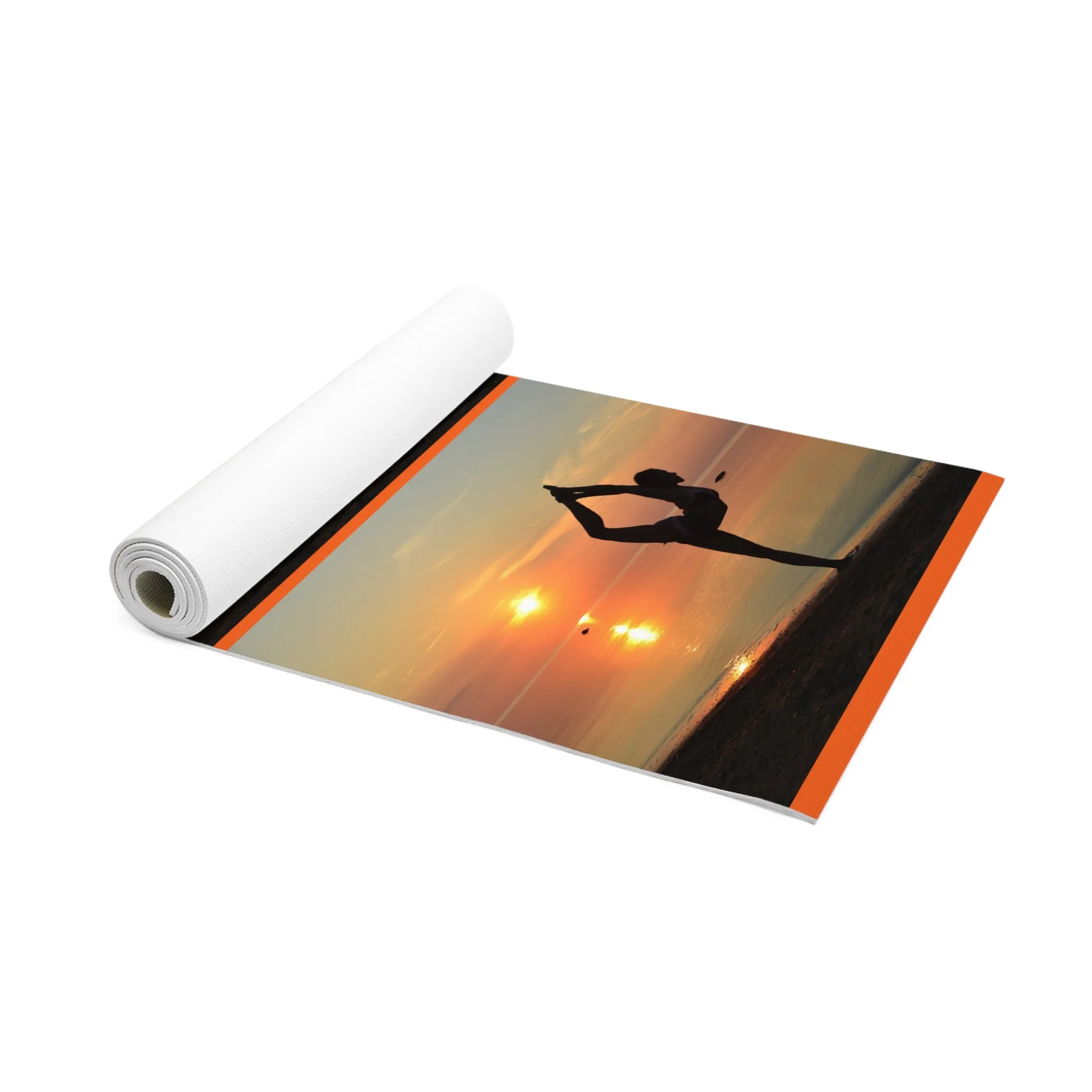 Sunset Serenity Foam Yoga Mat - Ideal for Yoga Enthusiasts and Meditation