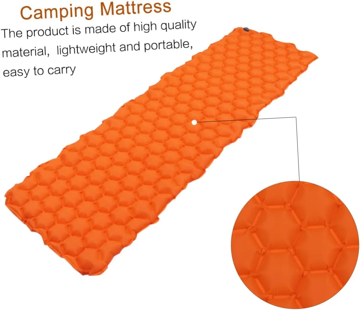 SUPVOX Family Camping Mattress Inflatable Sleep Pad for Outdoor Lightweight and Easy to Carry Waterproof and Comfortable Design