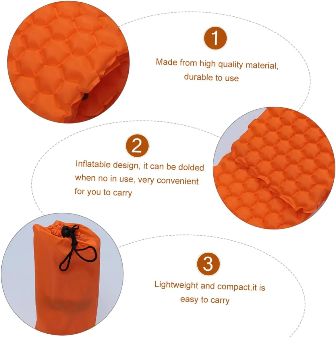 SUPVOX Family Camping Mattress Inflatable Sleep Pad for Outdoor Lightweight and Easy to Carry Waterproof and Comfortable Design
