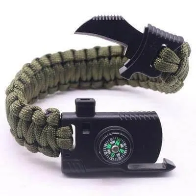 Survival Camping Bracelet - Emergency Outdoor Tool Gear