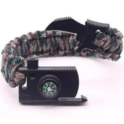 Survival Camping Bracelet - Emergency Outdoor Tool Gear