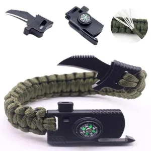 Survival Camping Bracelet - Emergency Outdoor Tool Gear
