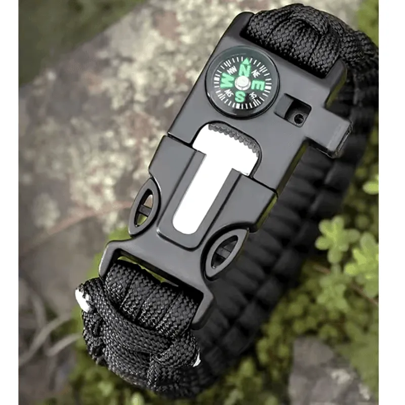 Survival Camping Bracelet - Emergency Outdoor Tool Gear