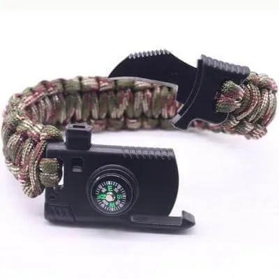 Survival Camping Bracelet - Emergency Outdoor Tool Gear