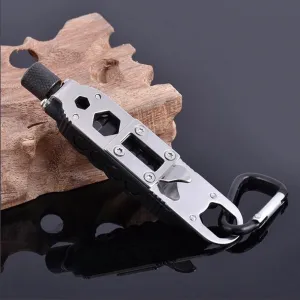 Survival Keychain Tool - Compact Multifunctional Camping Accessory