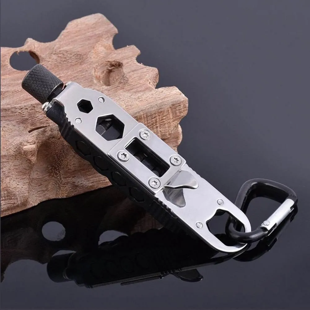 Survival Keychain Tool - Compact Multifunctional Camping Accessory