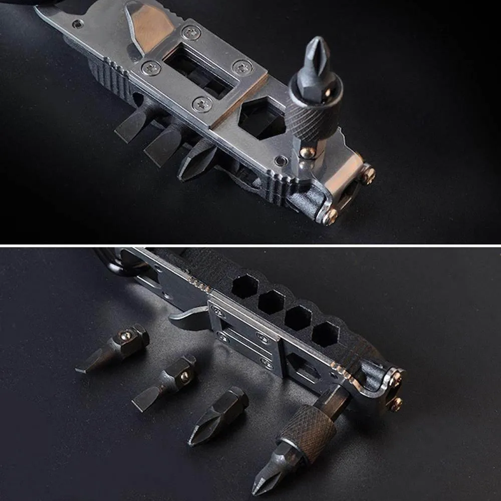 Survival Keychain Tool - Compact Multifunctional Camping Accessory