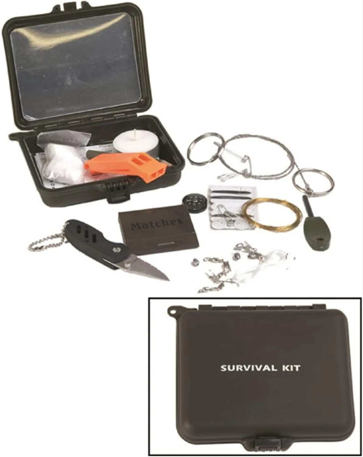Survival Kit Forest Emergency Set Trekking Camping Multifunctional Tool #16370