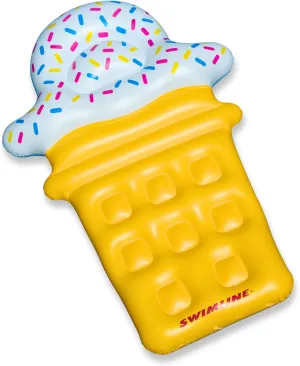 SWIMLINE Inflatable Swimming Pool Float Lounger Raft Fun Mat, Ice Cream Dream, Multicolor