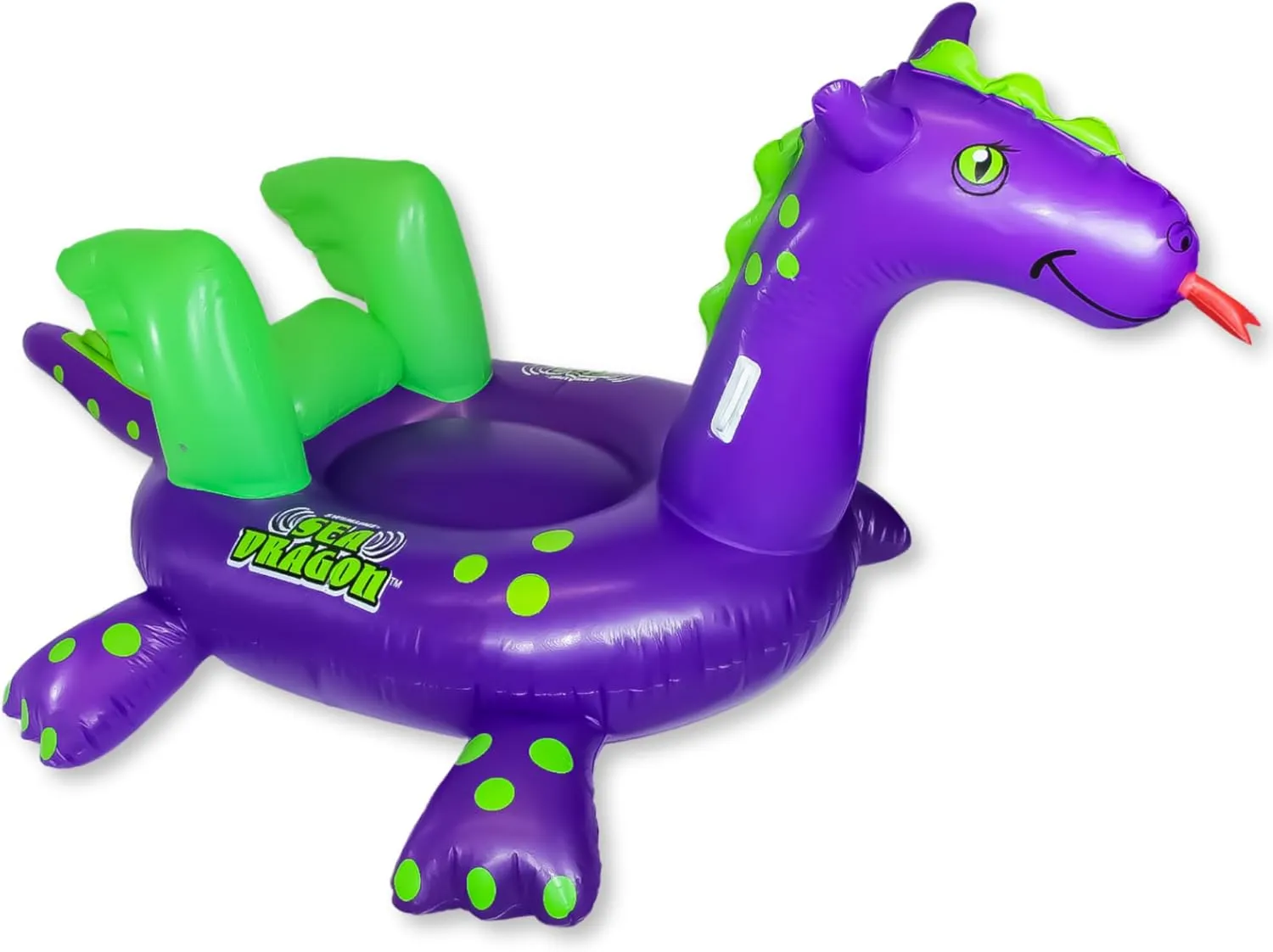 SWIMLINE ORIGINAL 90625 Giant Inflatable Sea Dragon Pool Float | Unique Ride-On Raft with Stable Wings & Legs | Lounge Floatie Perfect for Poolside Relaxation