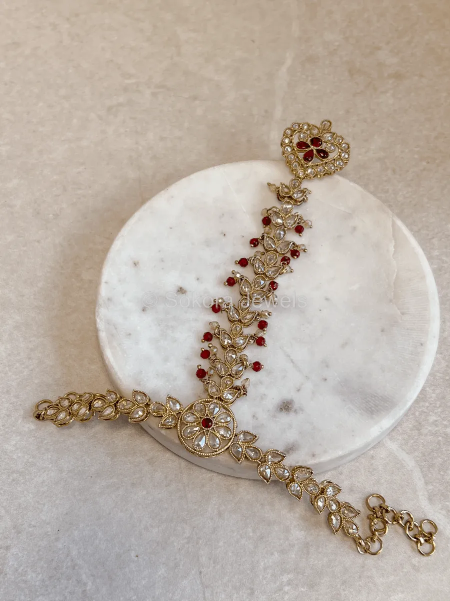 Taara Hand Harness - Maroon