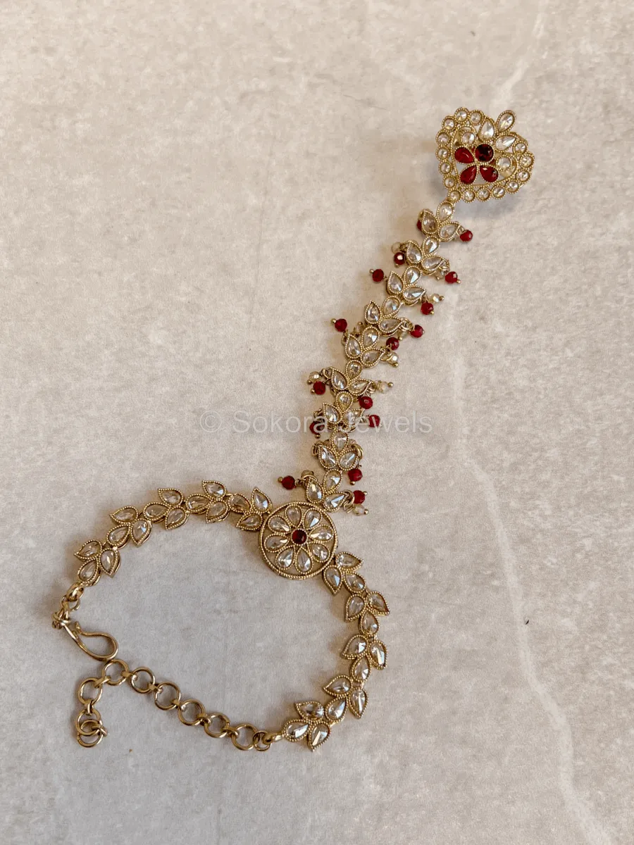 Taara Hand Harness - Maroon