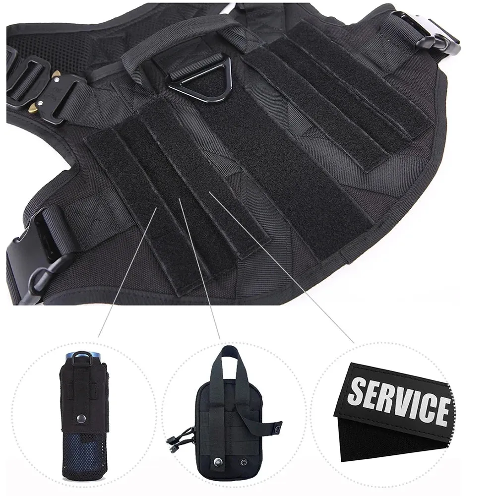 Tactical Dog Harness, Collar & Leash Set – No-Pull, Adjustable Gear