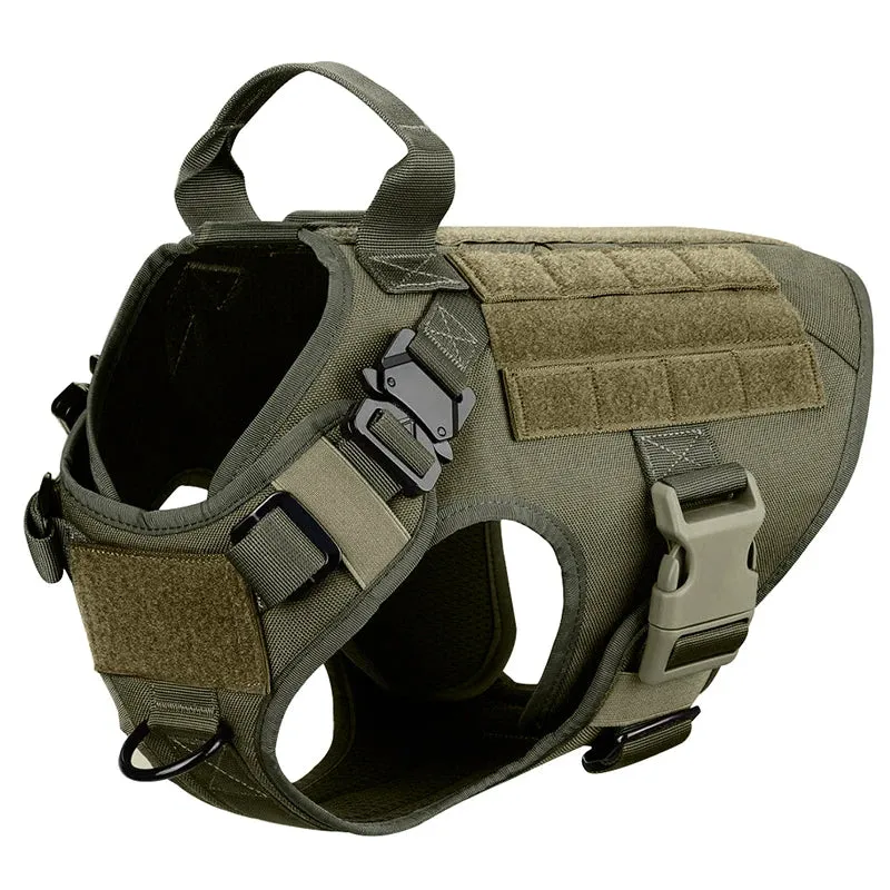 Tactical Dog Harness, Collar & Leash Set – No-Pull, Adjustable Gear