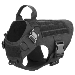 Tactical Dog Harness, Collar & Leash Set – No-Pull, Adjustable Gear