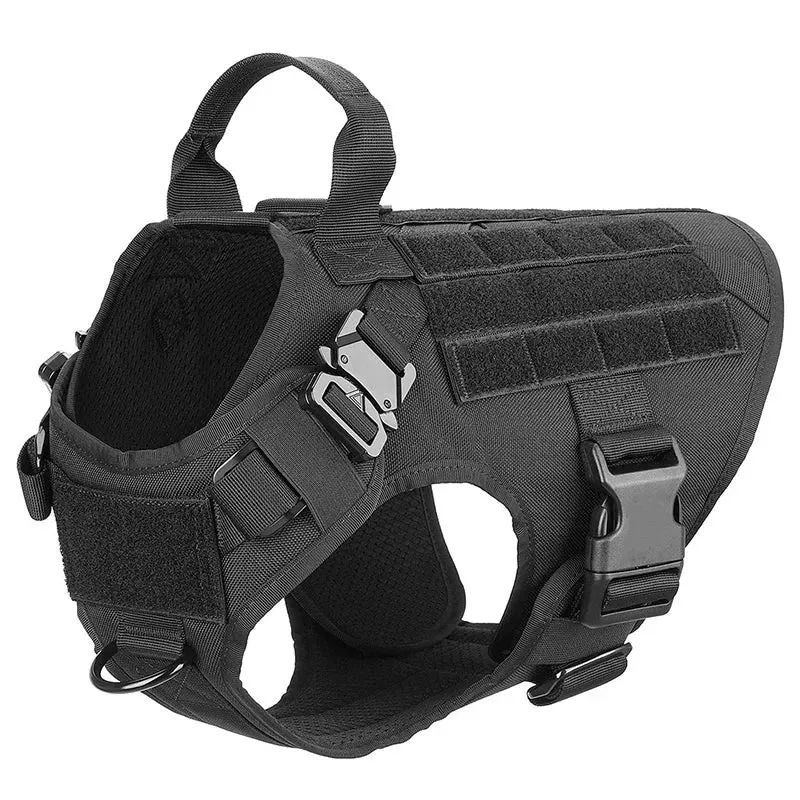 Tactical Dog Harness, Collar & Leash Set – No-Pull, Adjustable Gear