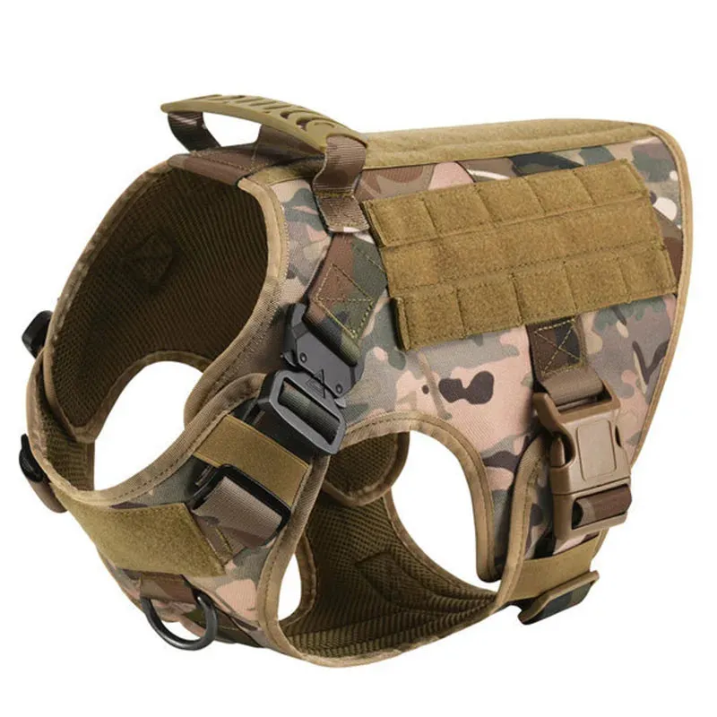 Tactical Dog Harness, Collar & Leash Set – No-Pull, Adjustable Gear