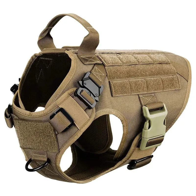 Tactical Dog Harness, Collar & Leash Set – No-Pull, Adjustable Gear