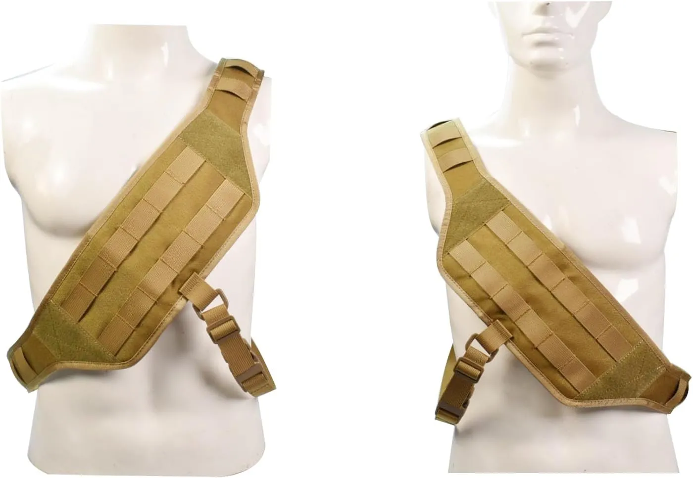 Tactical MOLLE Chest Platform Universal Chest Mounting Harness Adjustable Concealed Carry Fit Left & Right Shoulder